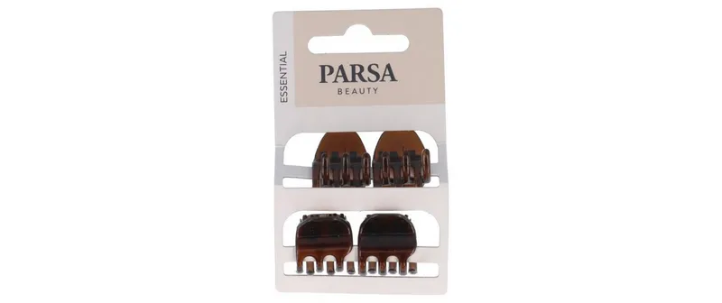 Parsa Beauty Haarklammer klein Havanna 4 pezzi