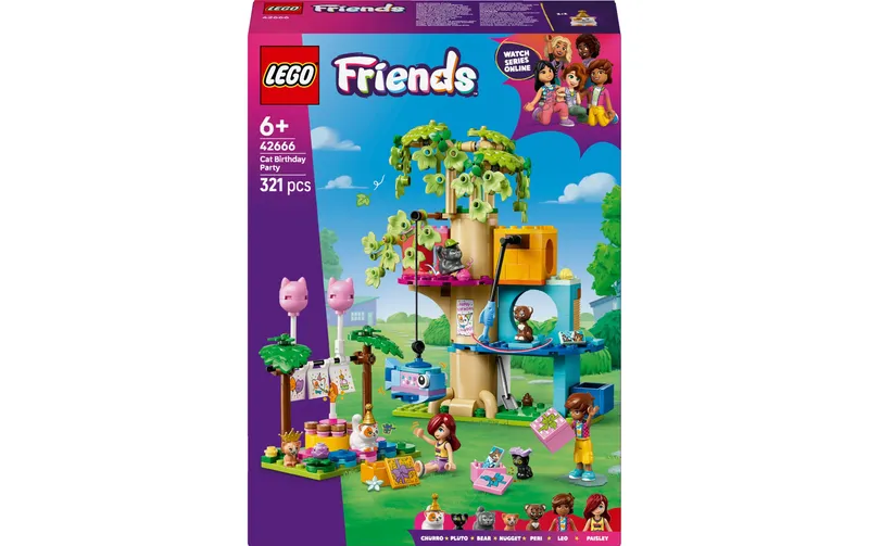 LEGO® Friends Katzengeburtstagsparty & Baumhaus 42666