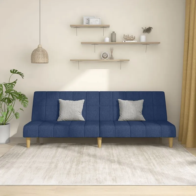 Schlafsofa 2-Sitzer blu tessuto