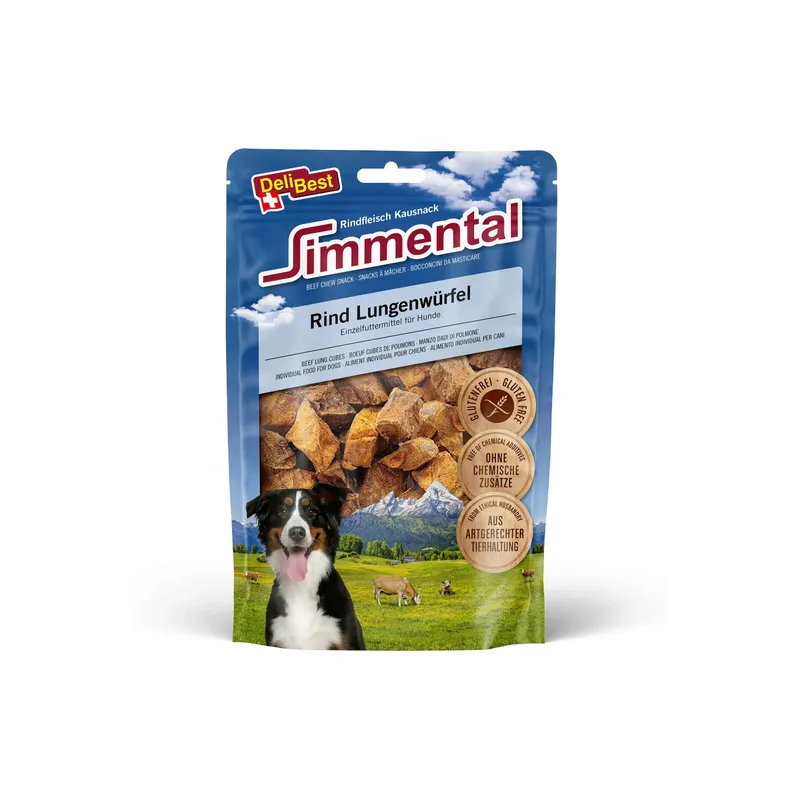 DeliBest Lungenwürfel Simmental Rind Gross 120 g