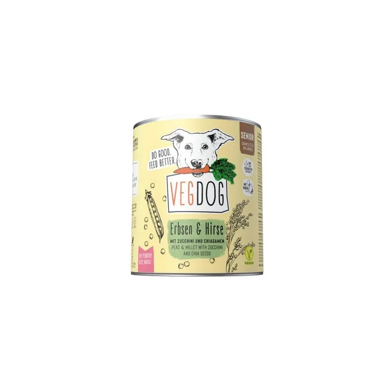 Vegdog Senior Erbsen + Hirse 800 g