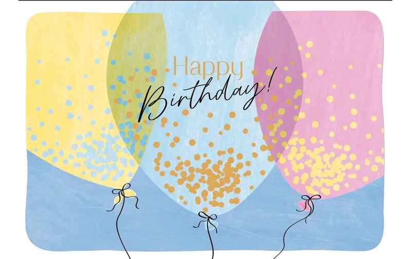 ABC Geburtstagskarte Happy Birthday B6
