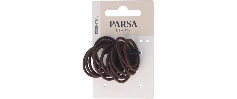 Parsa Beauty Zopfhalter mini, dünn, metallfrei marrone