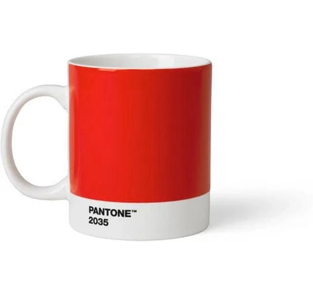 Pantone by Copenhagen Design Kaffeebecher 375 ml, 1 Stück, Rot