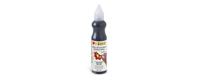 Primo Fenstermalfarbe 75 ml, Schwarz