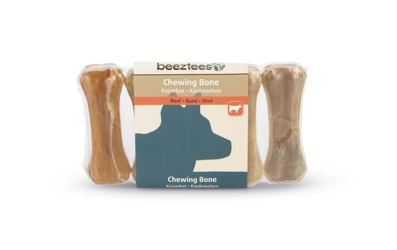 Beeztees Kauknochen Rinderhaut, 7.5 cm, 5 Stk.
