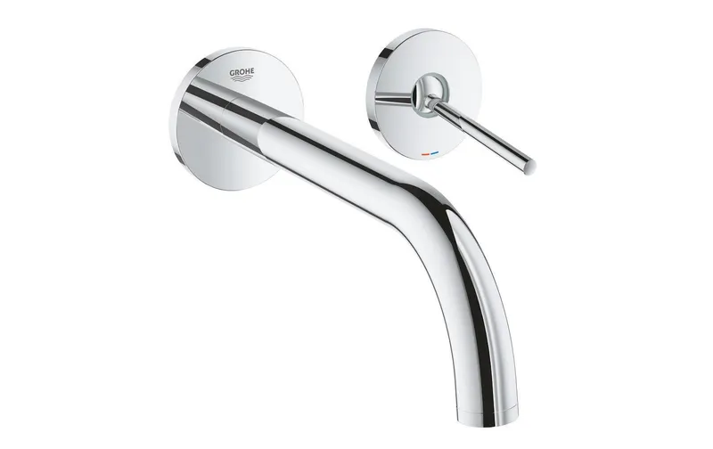 GROHE Lavaboarmatur Atrio Chrom, Wandmontage, Hebelgriff