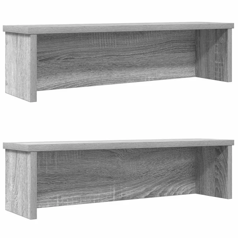 Küchenregale Stapelbar 2 Stk. grigio Sonoma 50x15x16 cm