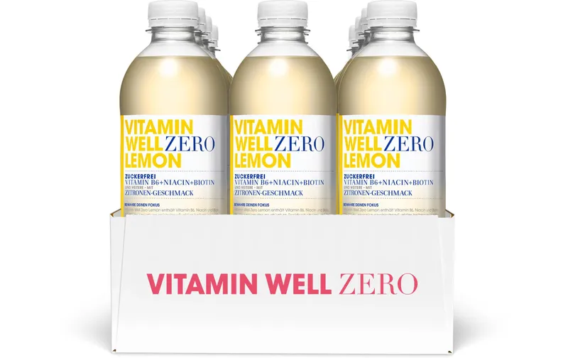 VITAMIN WELL Zero Lemon 12 x 0.5 l, zuckerfrei