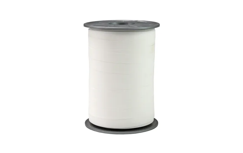 Pattberg Geschenkband Opak Matt 1 cm x 200 m, bianco