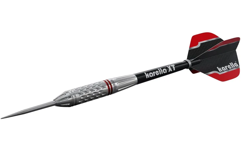 Karella Dartpfeile Steeldart Commander 21g, 3 Stück – Silber