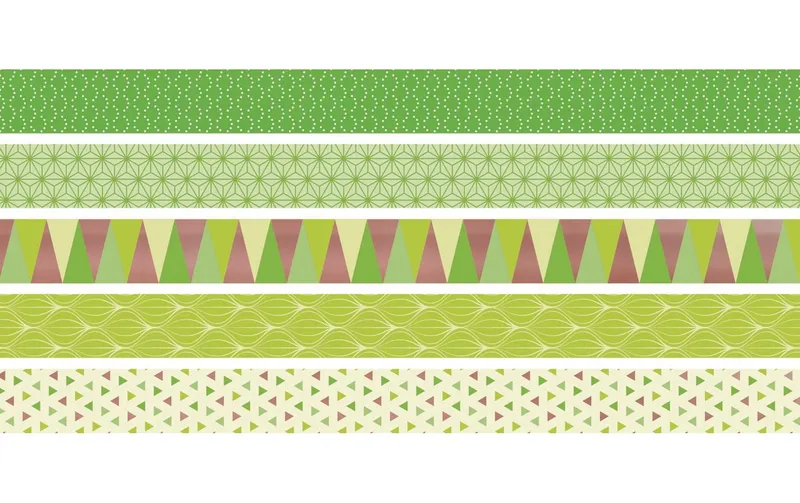 Heyda Washi Tape Triangle Lime green
