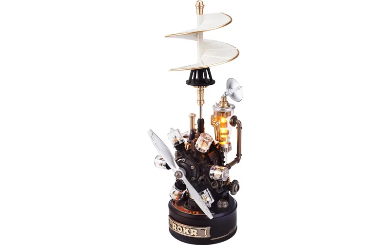 Rolife Bausatz Da Vinci Helicopter Mechanisches 3D-Puzzle