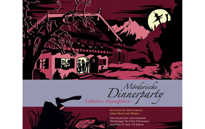 blubart Verlag Partyspiel Mörderische Dinnerparty: Tödliches Alpenglühen