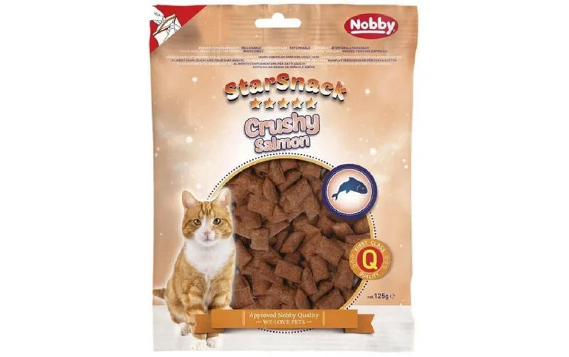 Nobby Katzen-Snack StarSnack Crushy Salmon, 125 g
