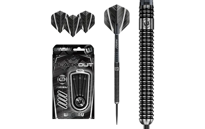 Winmau Dartpfeile Steeldart Blackout 3 Stück
