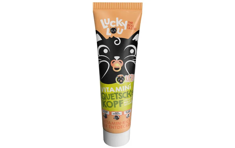 Lucky Lou Katzen-Snack Tube Quetschkopf Vitamin Kitty 100 g