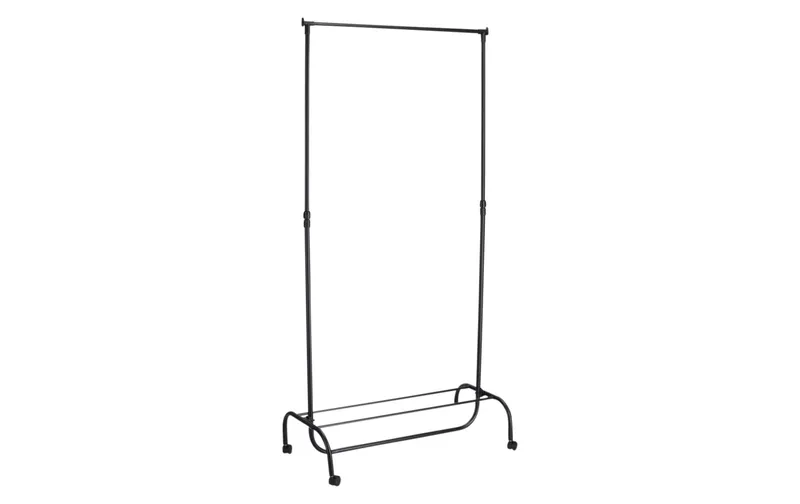 Zeller Present Garderobenständer 86 x 43 x 108-175 cm, black