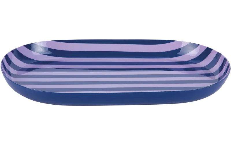 present time Servierplatte Animado Oval Small, Cobalt blue / Soft purple