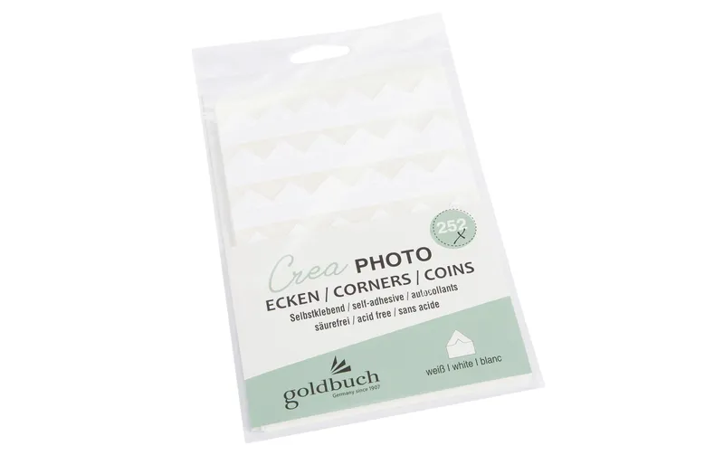 Goldbuch Fotoecken Crea 252 pièces, blanc