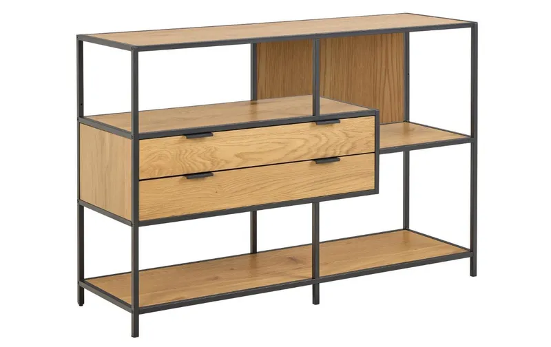 AC Design Regal Seaford brun, 114 x 35 x 78 cm