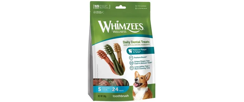 Whimzees Kausnack Zahnbürste S, 360 g