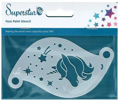 Schablone Make-up Einhorn