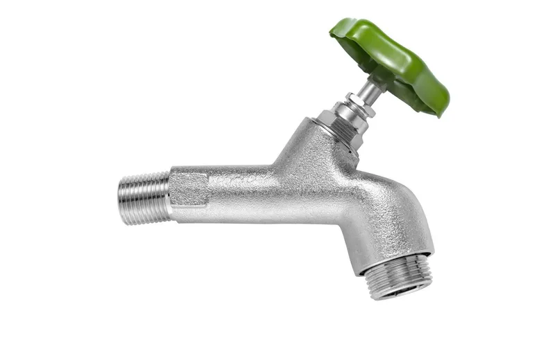 Laufen SIGA Gartenventil Messing verchromt mit Handrad
