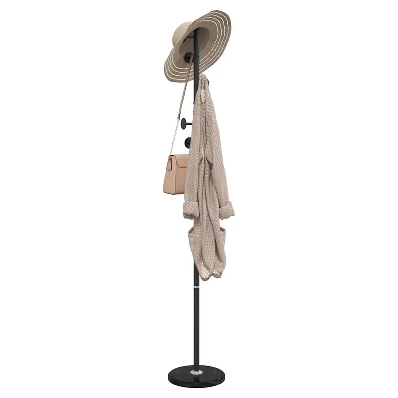 Garderobenständer nero 176 cm Pulverbeschichtetes Eisen