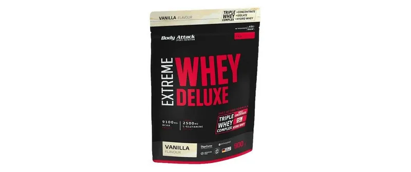 Body Attack Pulver Extreme Whey Deluxe Vanille 900 g