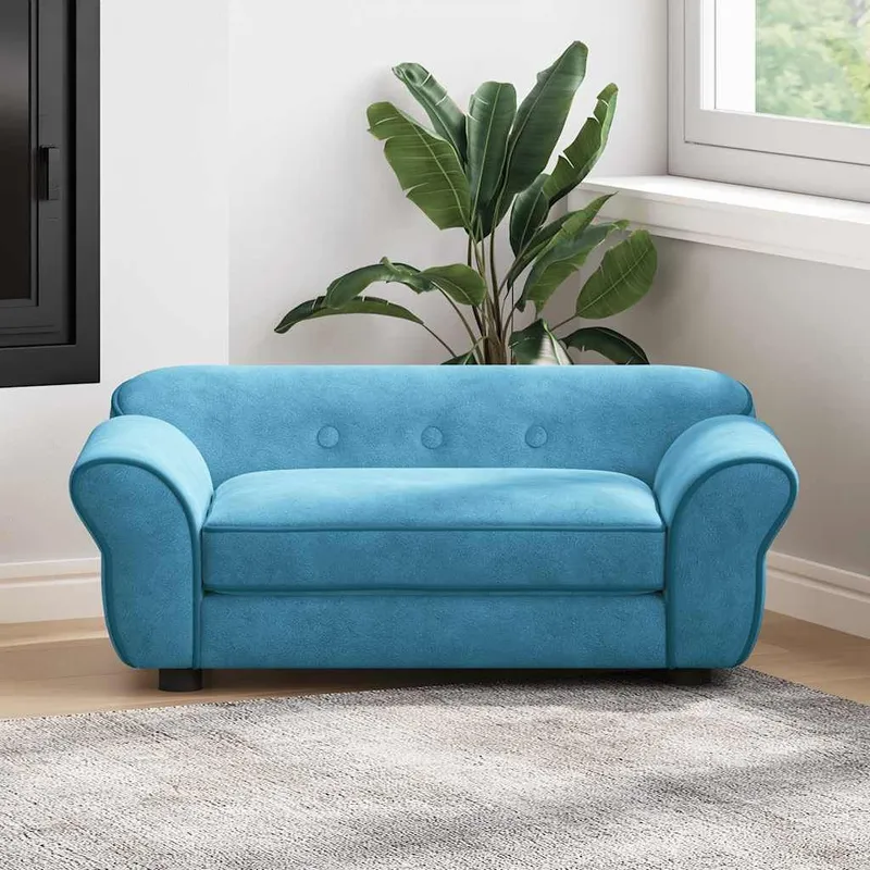 Hundesofa Türkis 72x45x30 cm Plüsch