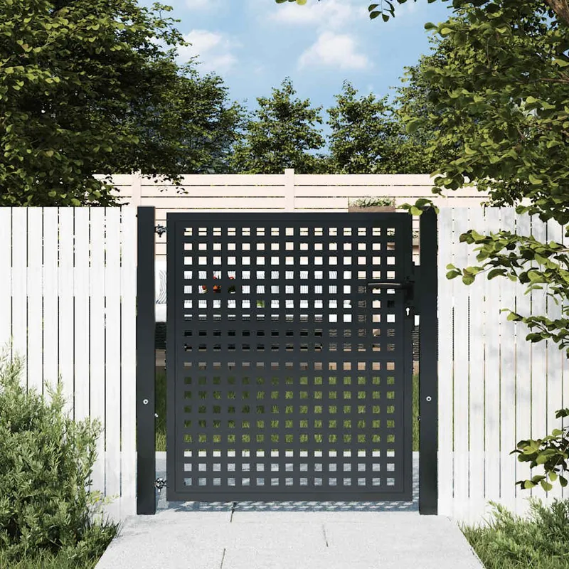 Gartentor Anthrazit 100x100 cm Stahl