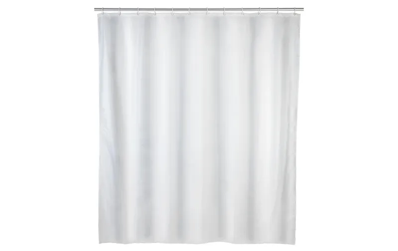 Wenko Duschvorhang Uni 240 x 180 cm, bianco