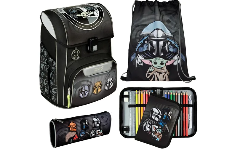 Scooli Schulrucksack-Set EasyStart Star Wars, 5-teilig