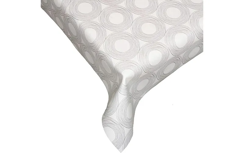 Hubatka tovaglia Megaline, grigio Kreise, 140 x 170 cm