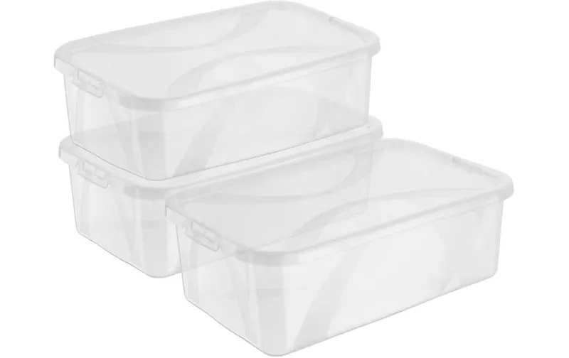 redho Aufbewahrungsbox ARCO transparent, 3 tlg.