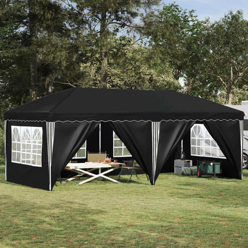 Tente de fête pop-up 575 x 288 x 245 cm Anthracite