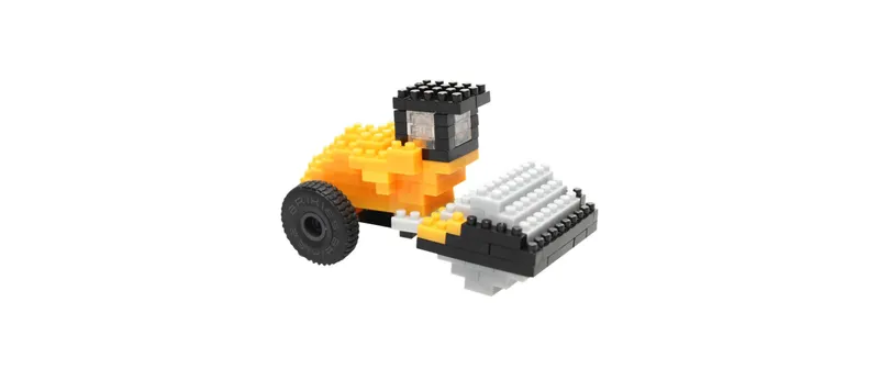 BRIXIES Bausteinmodell JCB Verdichter in 114 Bausteinen