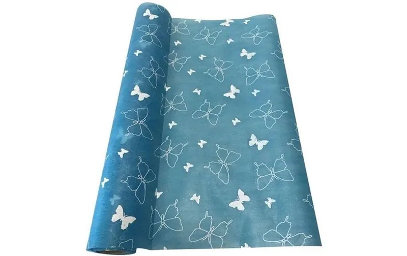 Dameco tessuto Vlies Schmetterling 36 cm x 300 cm, blu
