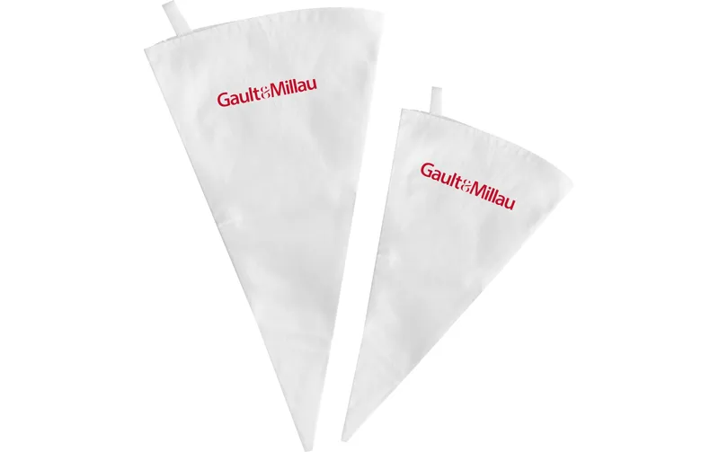 Gault Millau Spritzbeutel 2 pezzi bianco