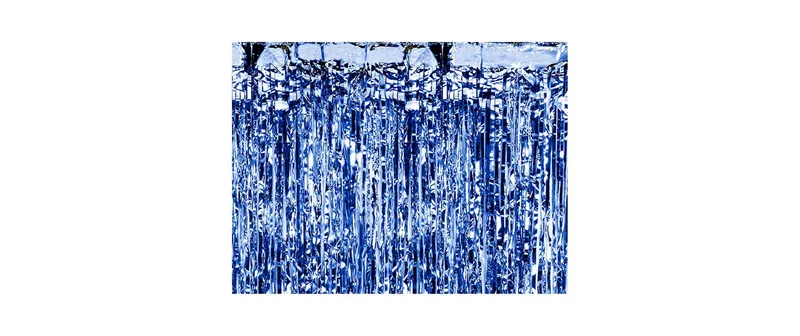 Partydeco Partyaccessoire Vorhang 90 x 250 cm, Dunkelblau