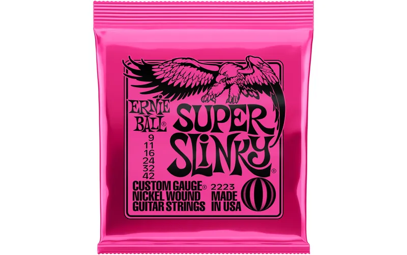Ernie Ball Gitarrensaiten 2223 Slinky Nickel – Super 09-42