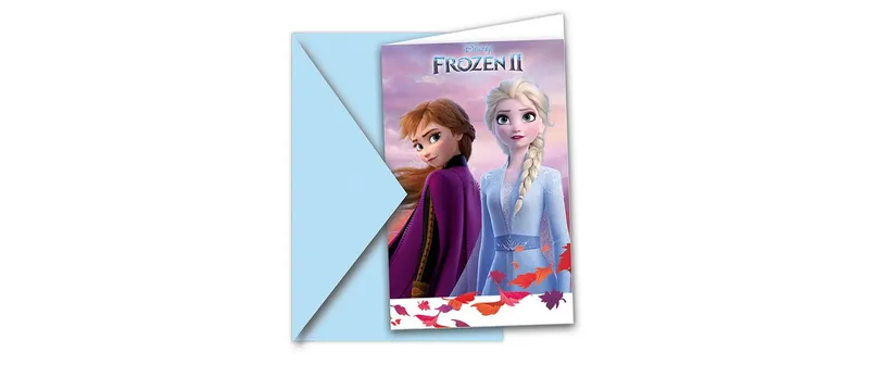 Amscan Carte d'anniversaire Disney La Reine des Neiges 6 pièces