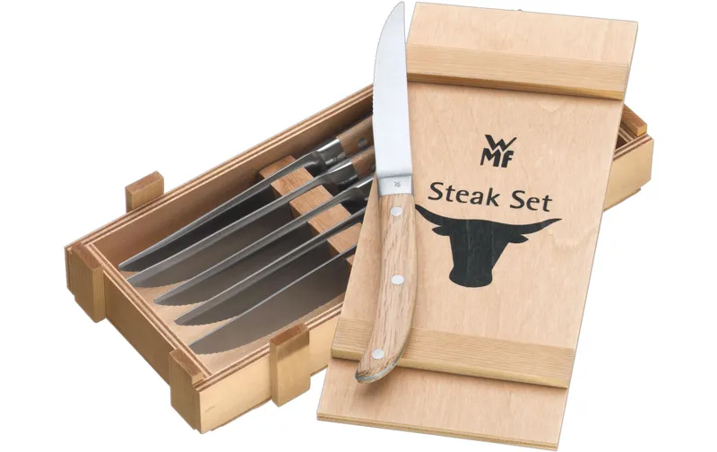 WMF Steakmesser Ranch 6 pieces, Eichenholz