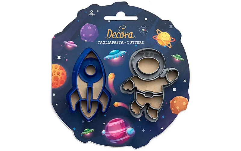 Decora Guetzli-Ausstecher-Set 2 pièces, Weltall