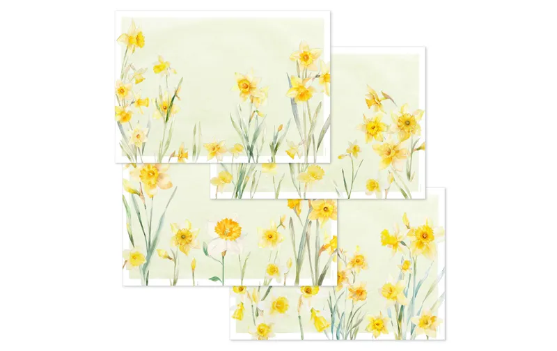Trendform Tischset Sunny Bloom 29.7 cm x 42 cm, 4 Sujets à 12 Blatt