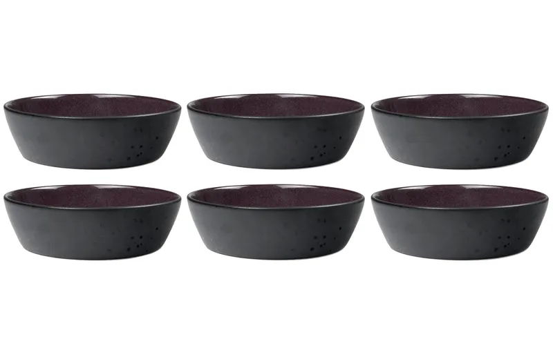 Bitz Suppenschale 18 cm, 6 pièces, noir/Lila