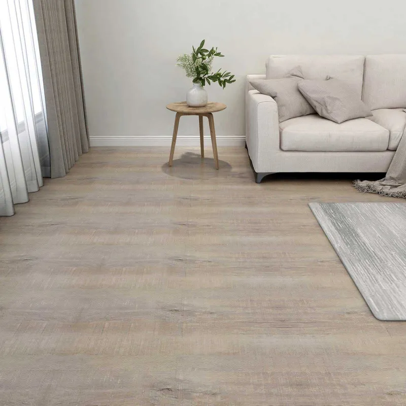 Planches de sol Taupe 5,11 m² 55 pièces PVC