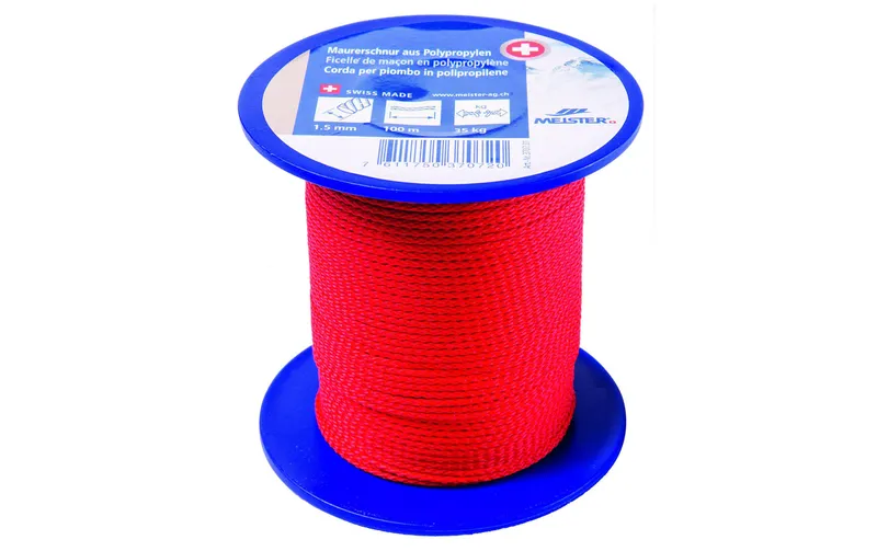 Meister Maurerschnur Ø 1,5 mm, 100 m, 35 kg, rosso