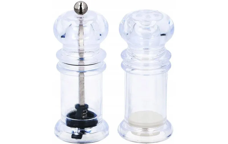 alpina Pfeffermühle et Salzstreuer 2 pièces, 10 cm, transparent